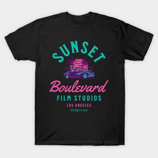 Sunset Boulevard Los Angeles Film Studios T-Shirt